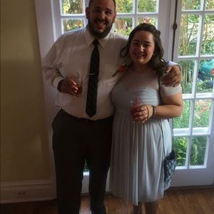 Grey/Blue bridesmaid dress- worn once